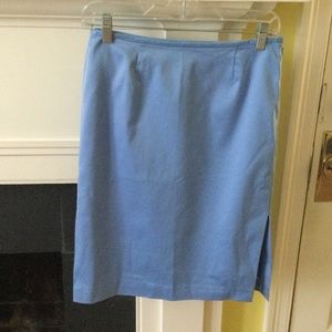 NWT Vintage Y2K J. Crew Sky Blue Skirt Stretch - Sz 6 Petite